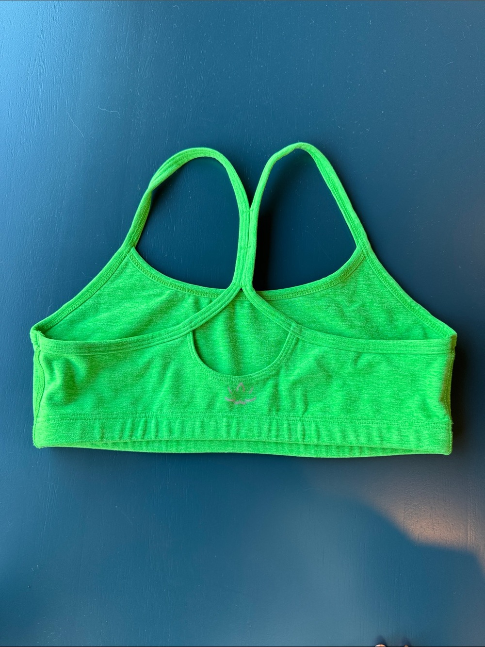 Beyond Yoga Lime Green Spacedye Slim Racerback Bra